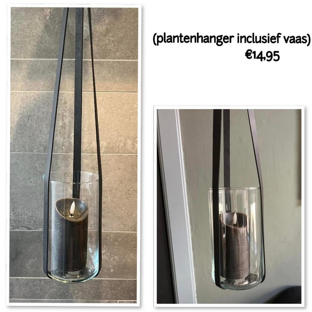 Leren planten hanger, Ophalen of Verzenden