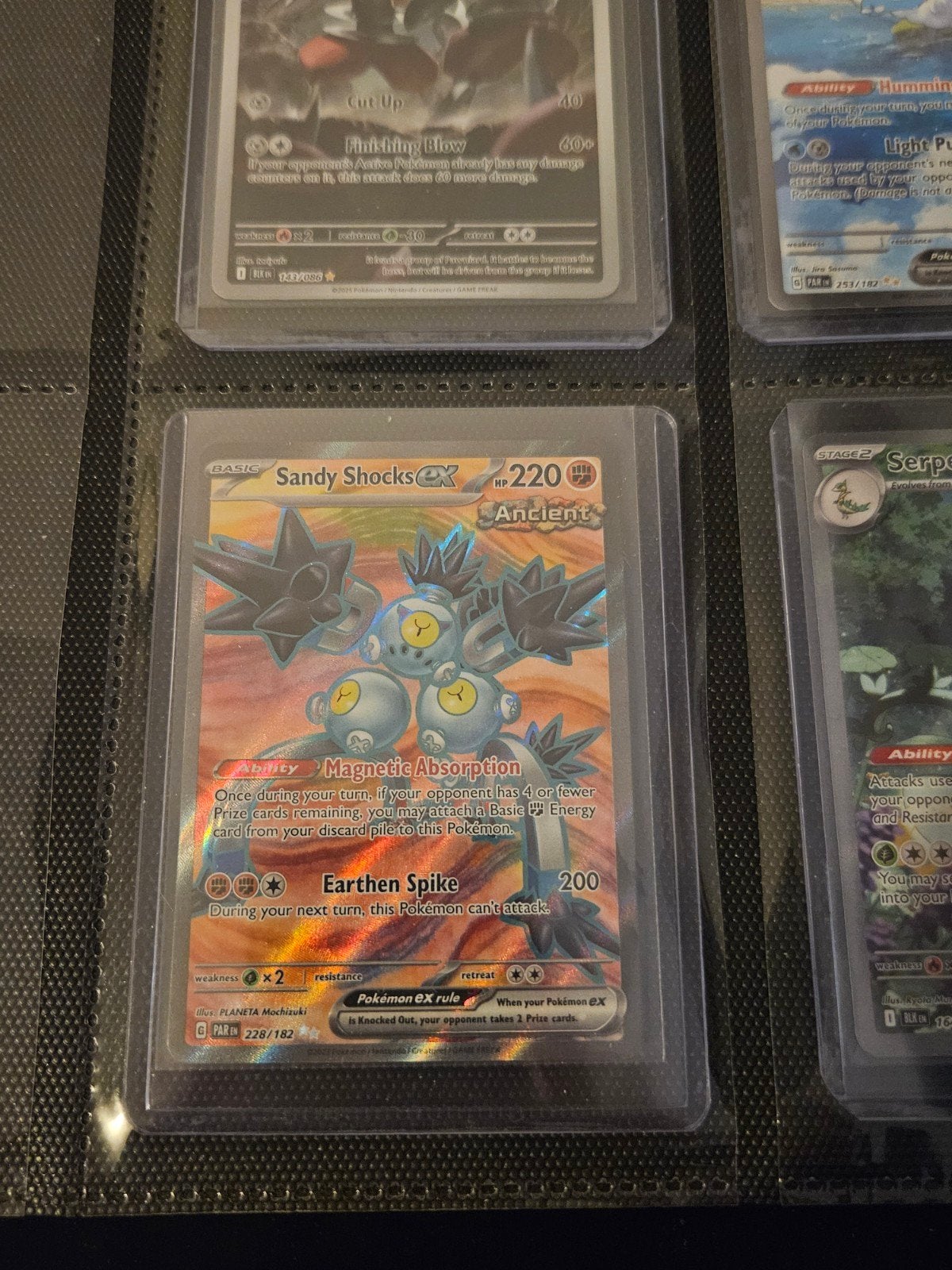 Pokemon Sandy Shocks ex 228/182 Paradox Rift, Ophalen of Verzenden, Zo goed als nieuw, Losse kaart, Foil