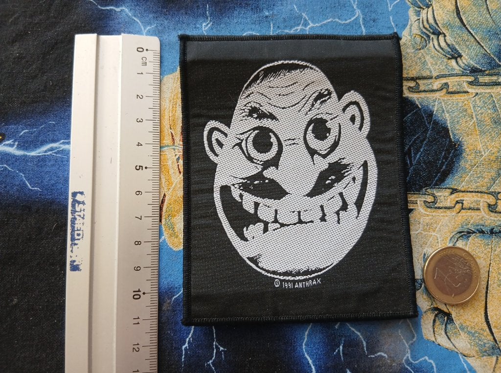 Anthrax 1991 zeer zeldzame vintage not man patch a218 metal, Verzenden, Nieuw, Kleding
