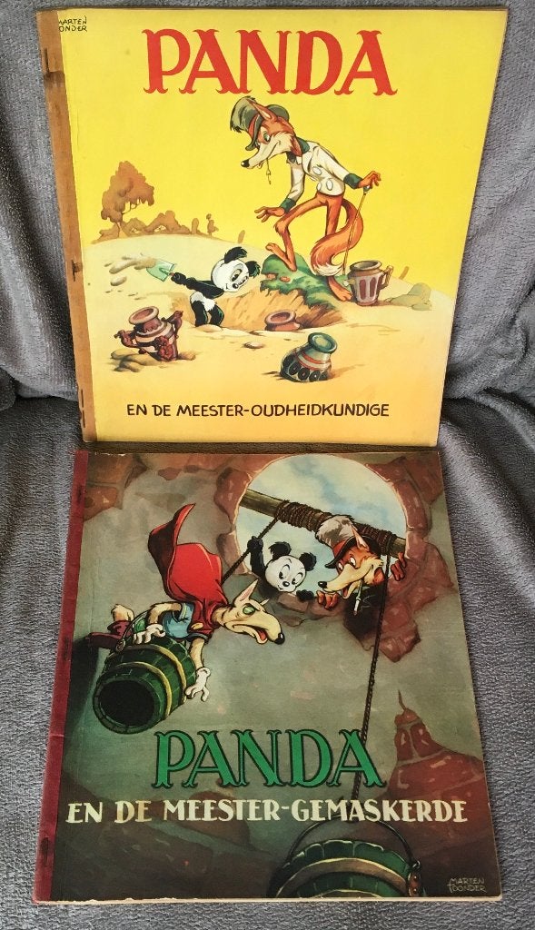 2 x Panda van Marten Toonder, Gelezen, Marten Toonder, Ophalen of Verzenden, Meerdere stripboeken