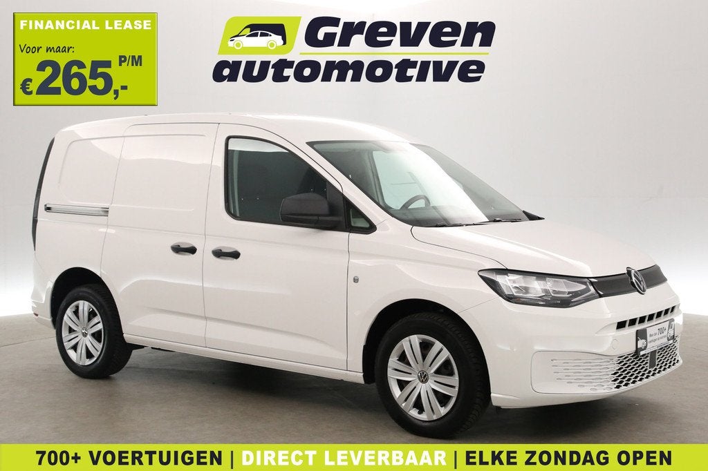 Volkswagen Caddy 2.0 TDI 102PK | Clima | Cruise | Carplay |, Auto's, Stof, Gebruikt, Volkswagen, Wit