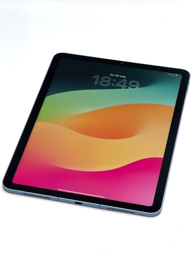 Prachtige iPad Air M1 Cellular Blue, 90% batterijconditie!, Gebruikt, Apple, Blauw, .