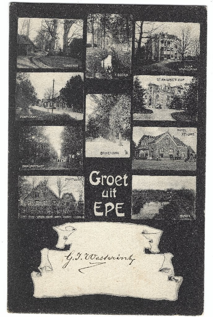 Epe, Groet uit Epe, Ophalen of Verzenden, Voor 1920, Gelopen, Gelderland
