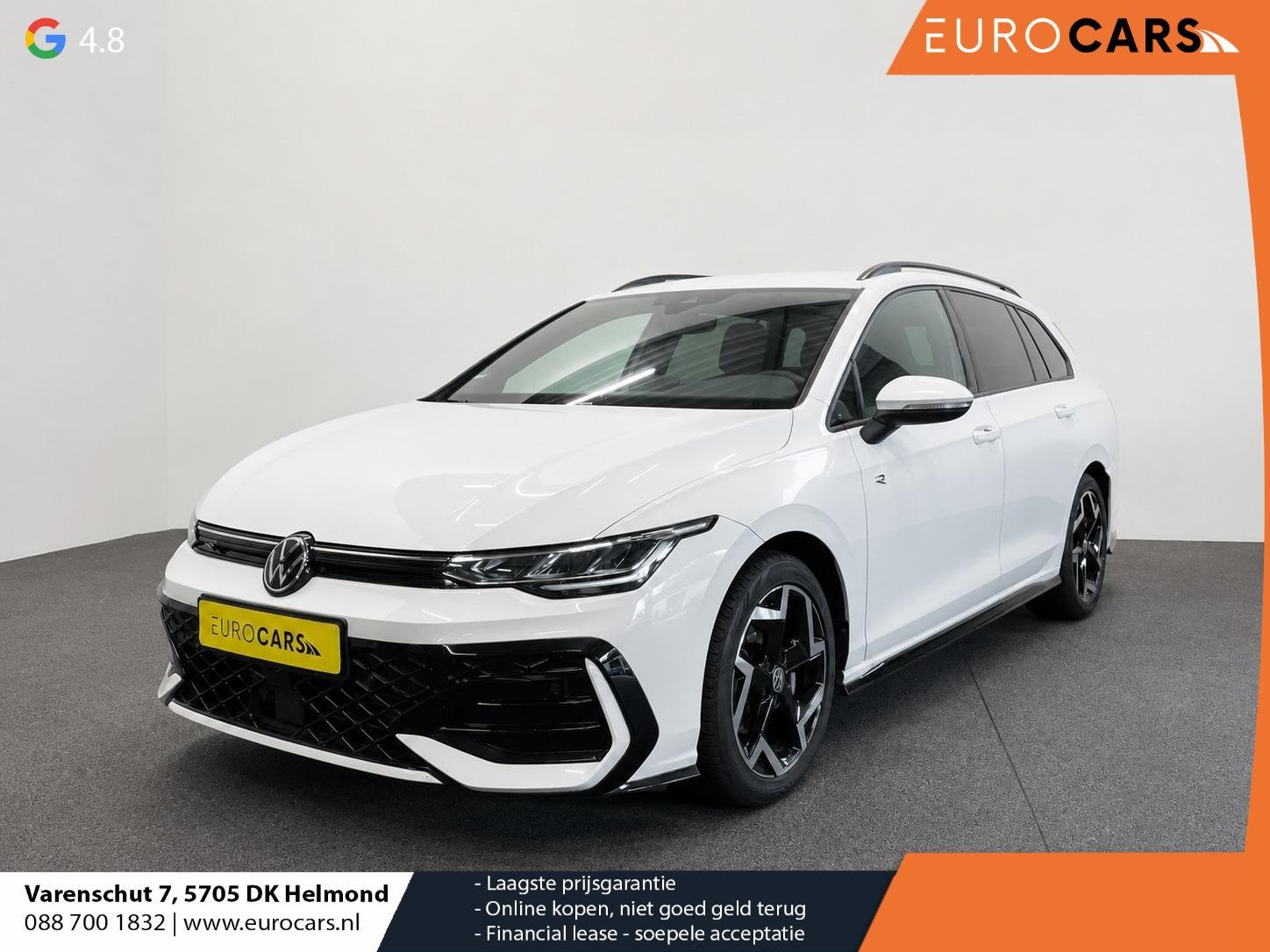 Volkswagen Golf Variant 1.5 eTSI R-Line Business Digital Coc, Stof, 4 cilinders, 1261 kg, Wit