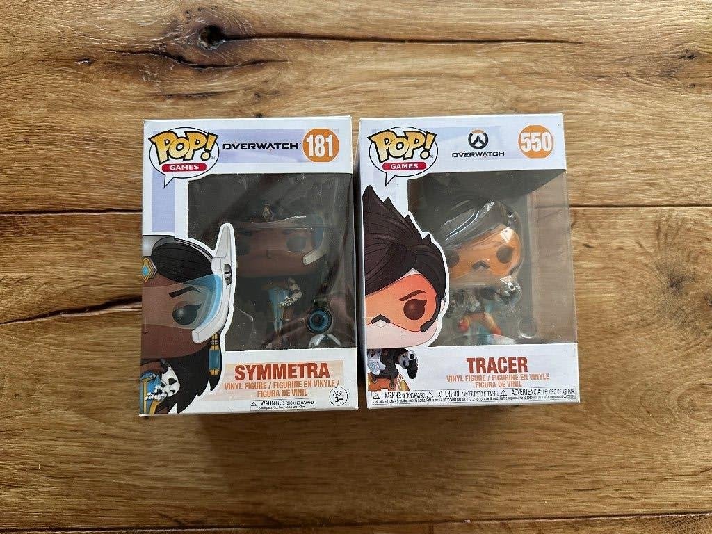 2x Funko Pop Games Overwatch – Tracer #550 & Symmetra #181, Ophalen of Verzenden