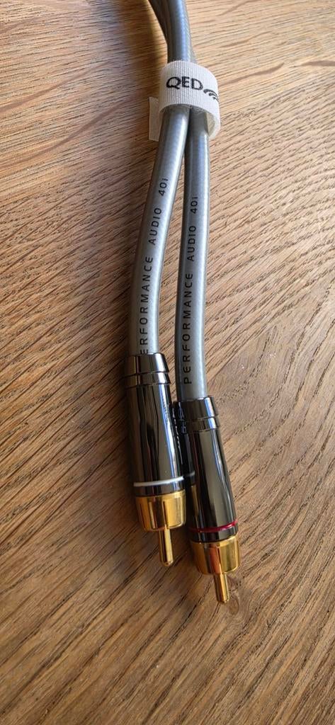 Rega Fono A2D met Qed Performance Audio 40i, 60cm, Ophalen of Verzenden, Zo goed als nieuw, Minder dan 2 meter, Interlink-kabel