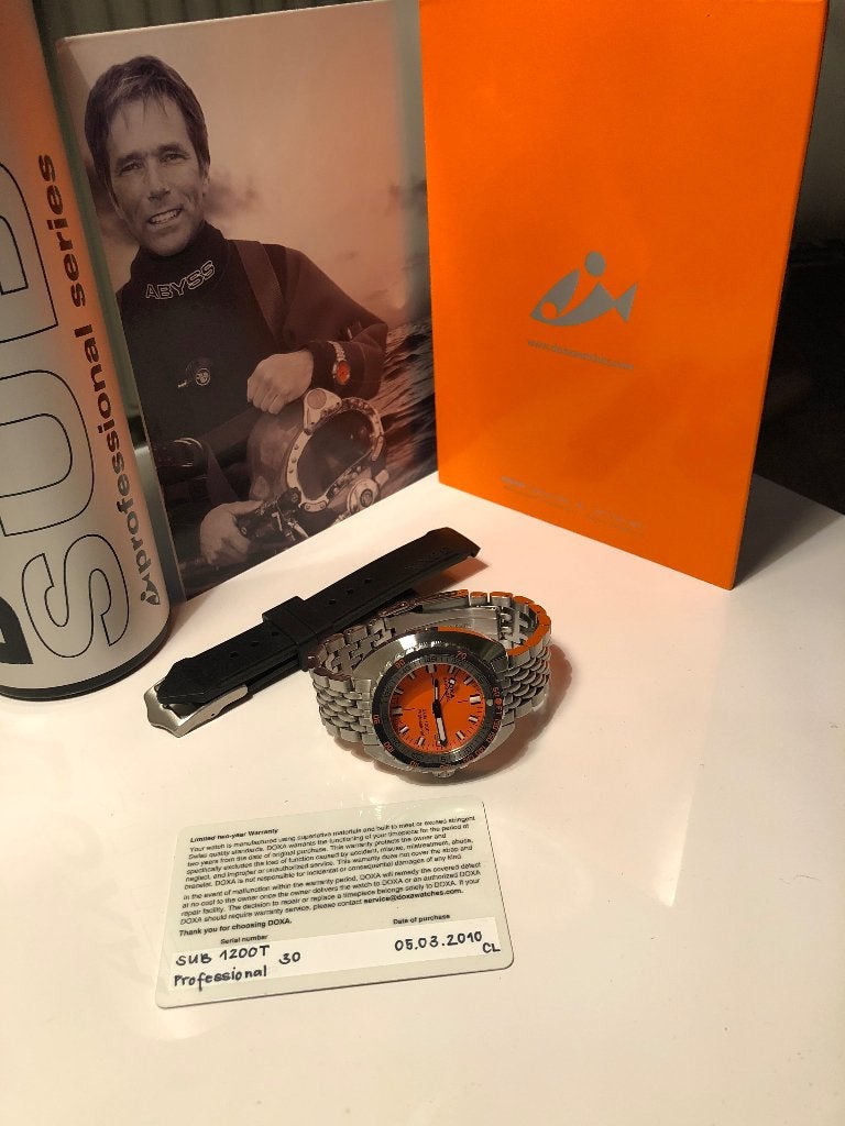 Foto 6 van Doxa 1200T Duikhorloge (limited nr 030 van 1200)