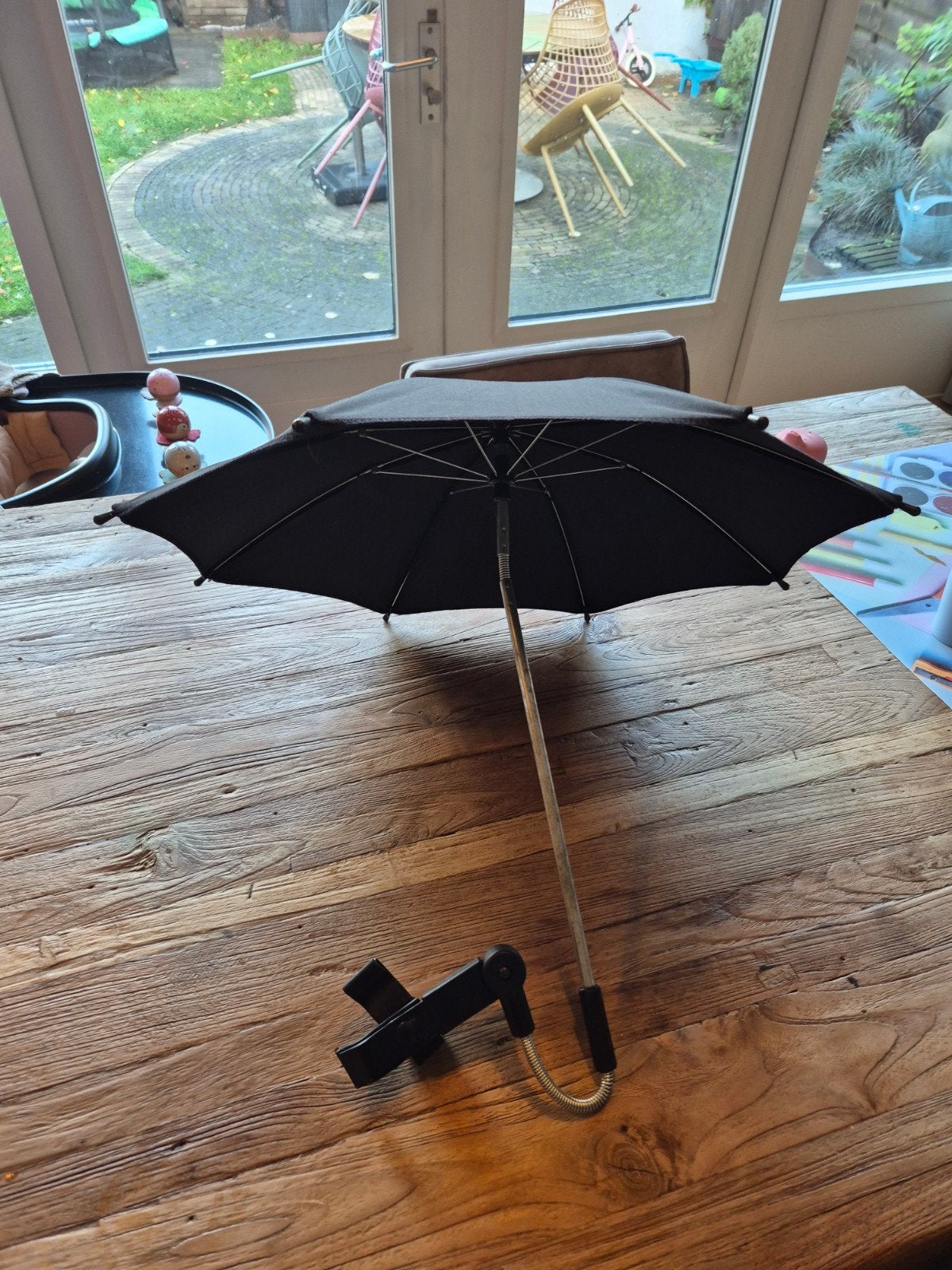 Universele kinderwagen parasol - Zwart, Ophalen of Verzenden, Gebruikt, Overige merken