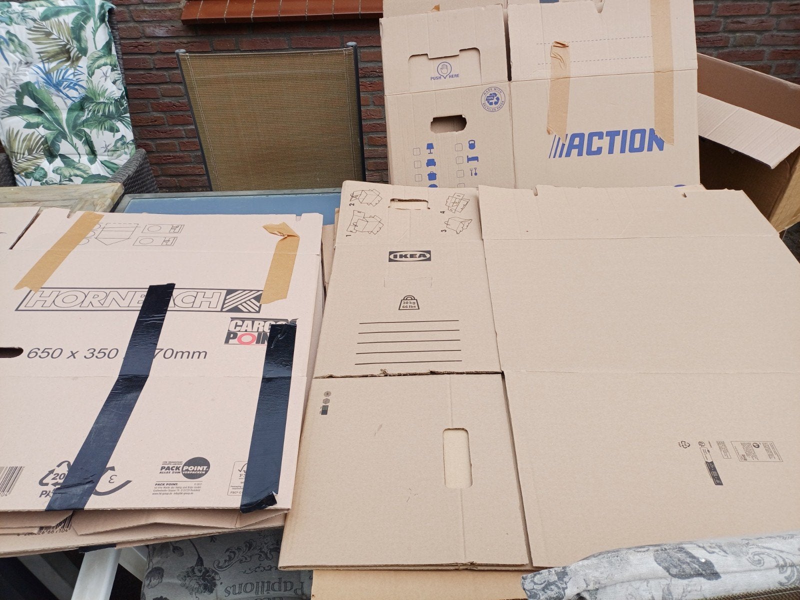 Diverse stevige verhuisdozen, Doe-het-zelf en Verbouw, Kratten en Dozen, Ophalen, 50 tot 75 cm, Minder dan 35 cm, Minder dan 40 cm