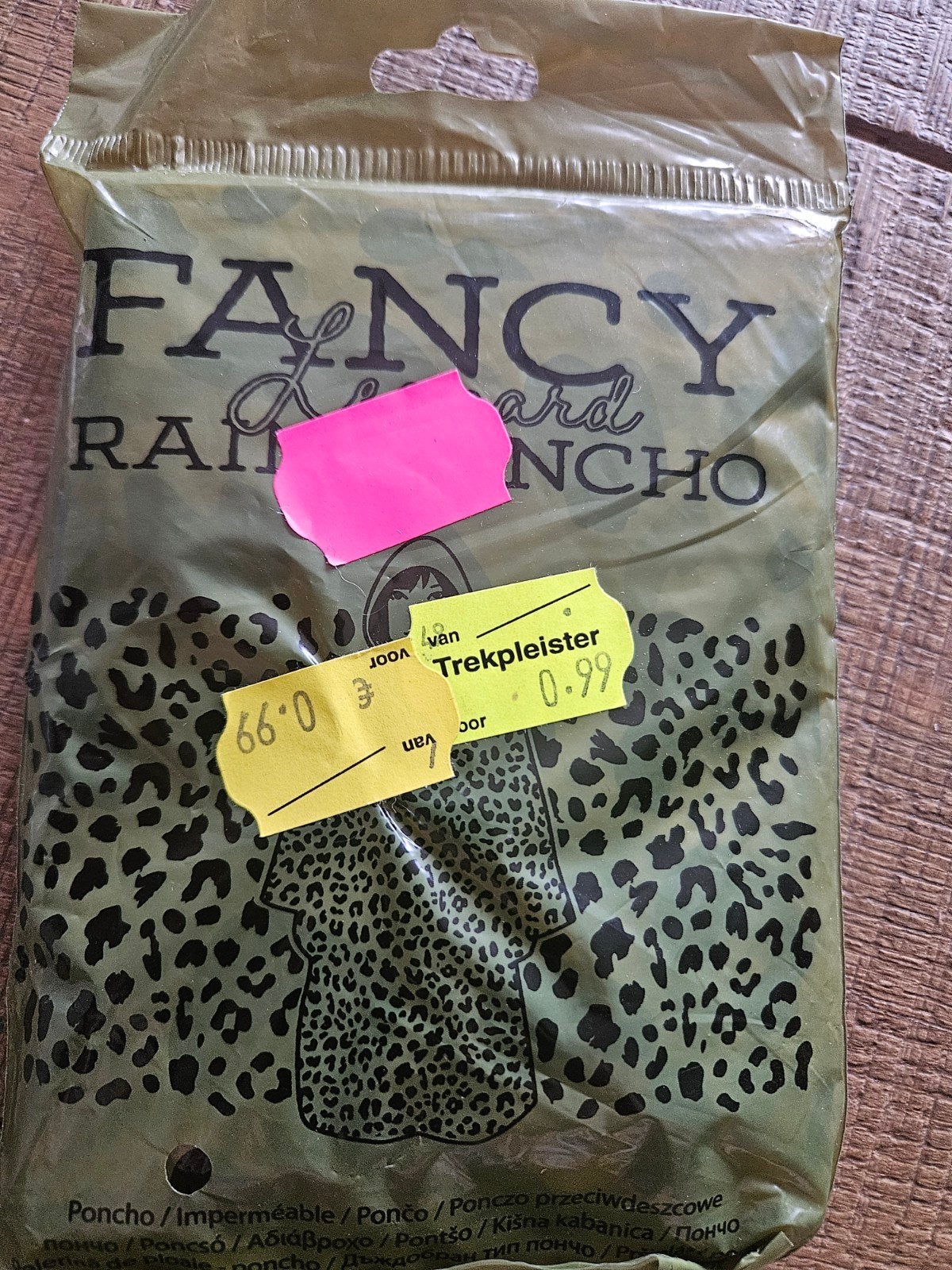 Nieuwe Fancy Leopard Regenponcho - One Size, Caravans en Kamperen, Ophalen of Verzenden, Nieuw, Regenponcho, Dames