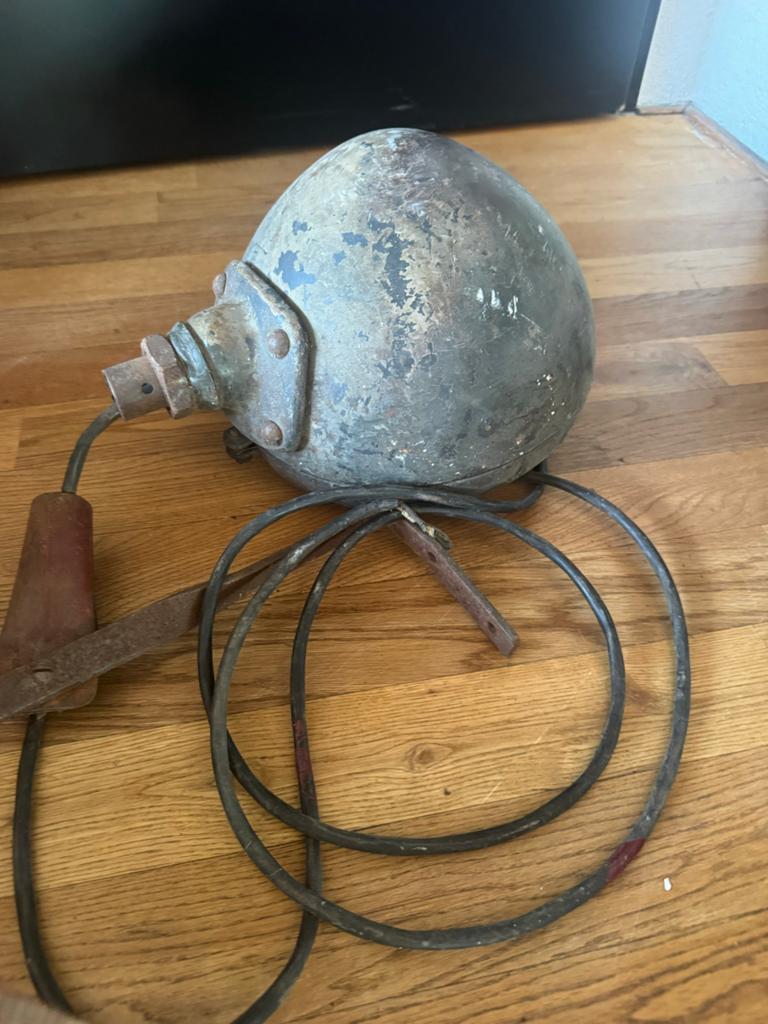 Vintage koplamp/zoeklicht - robuust en industrieel, Ophalen of Verzenden