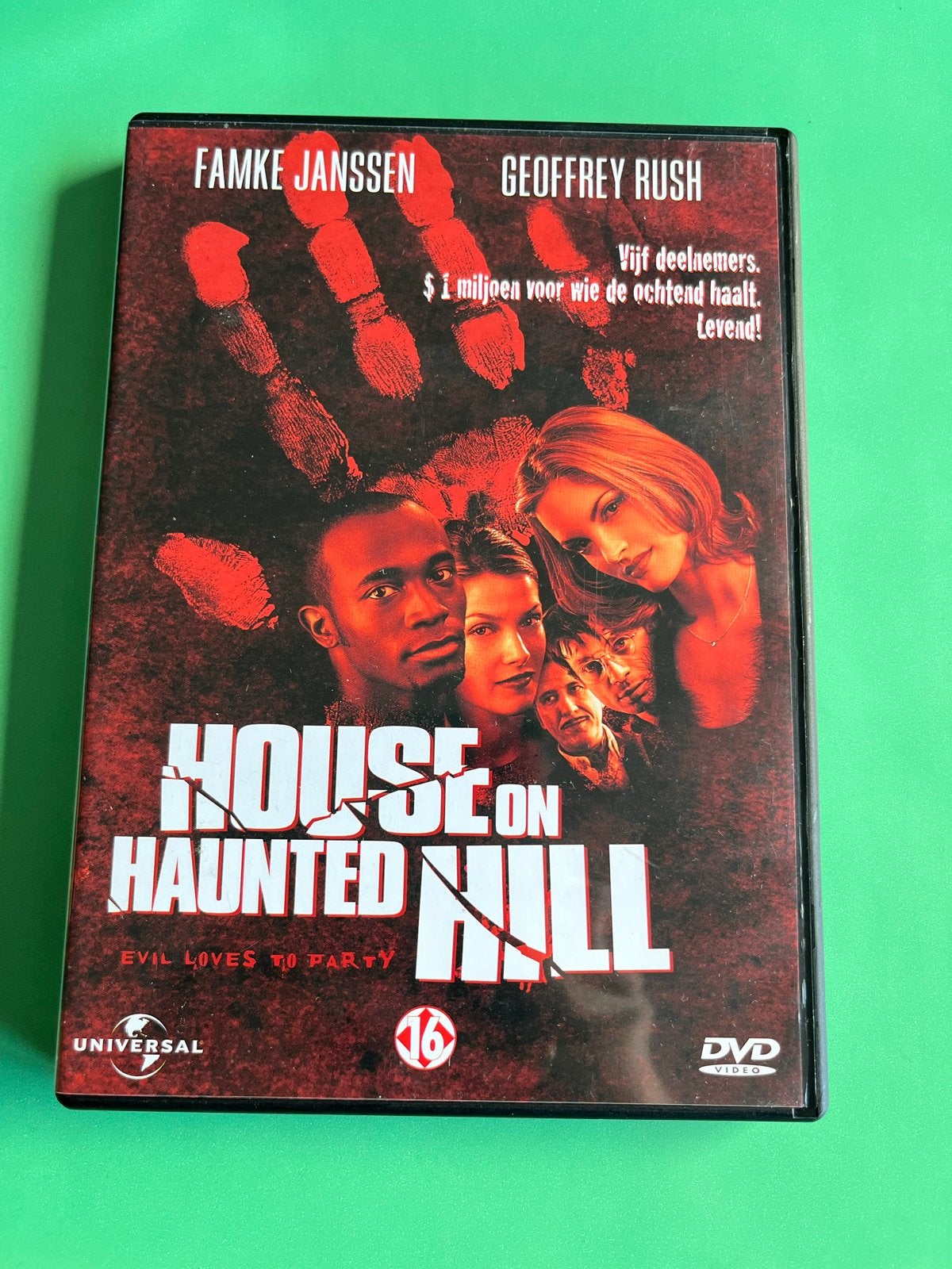 House on Haunted Hill DVD - met Famke Janssen, Cd's en Dvd's, Vanaf 16 jaar, Nederlands, Overige genres, Ophalen of Verzenden