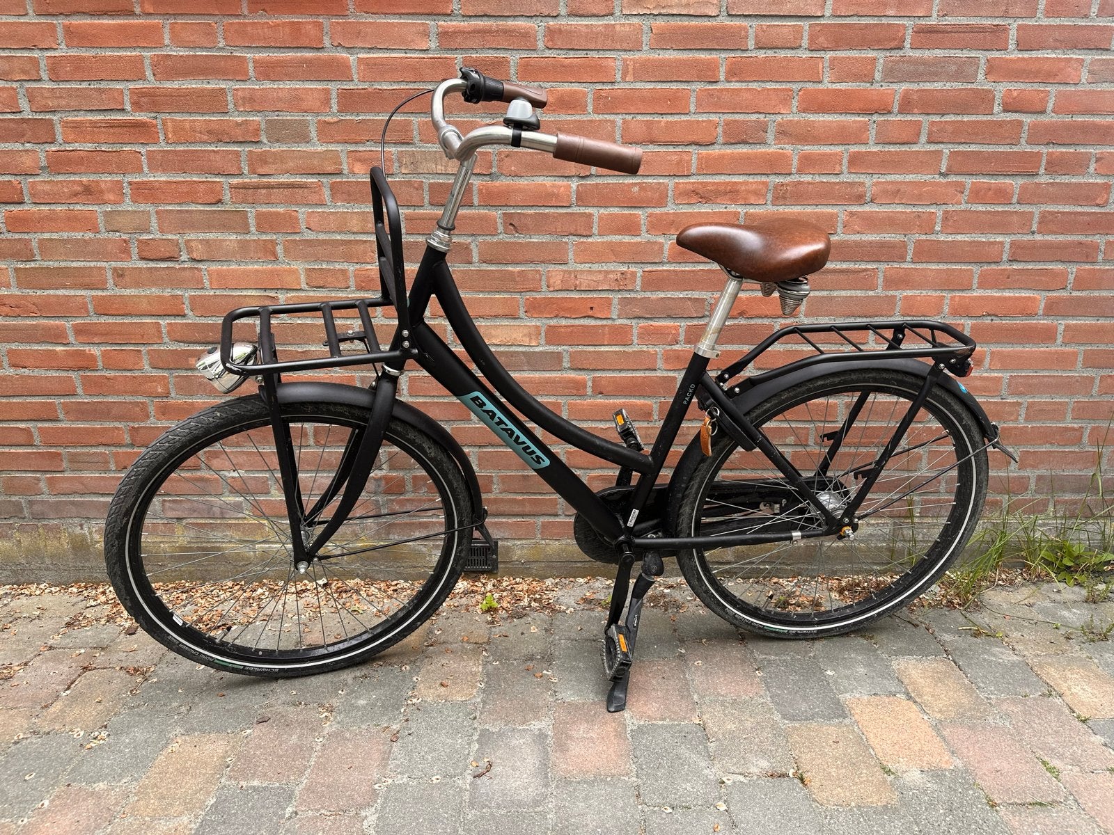 Batavus damesfiets met voordrager, 43 cm, Ophalen, Terugtraprem, Gebruikt, Batavus