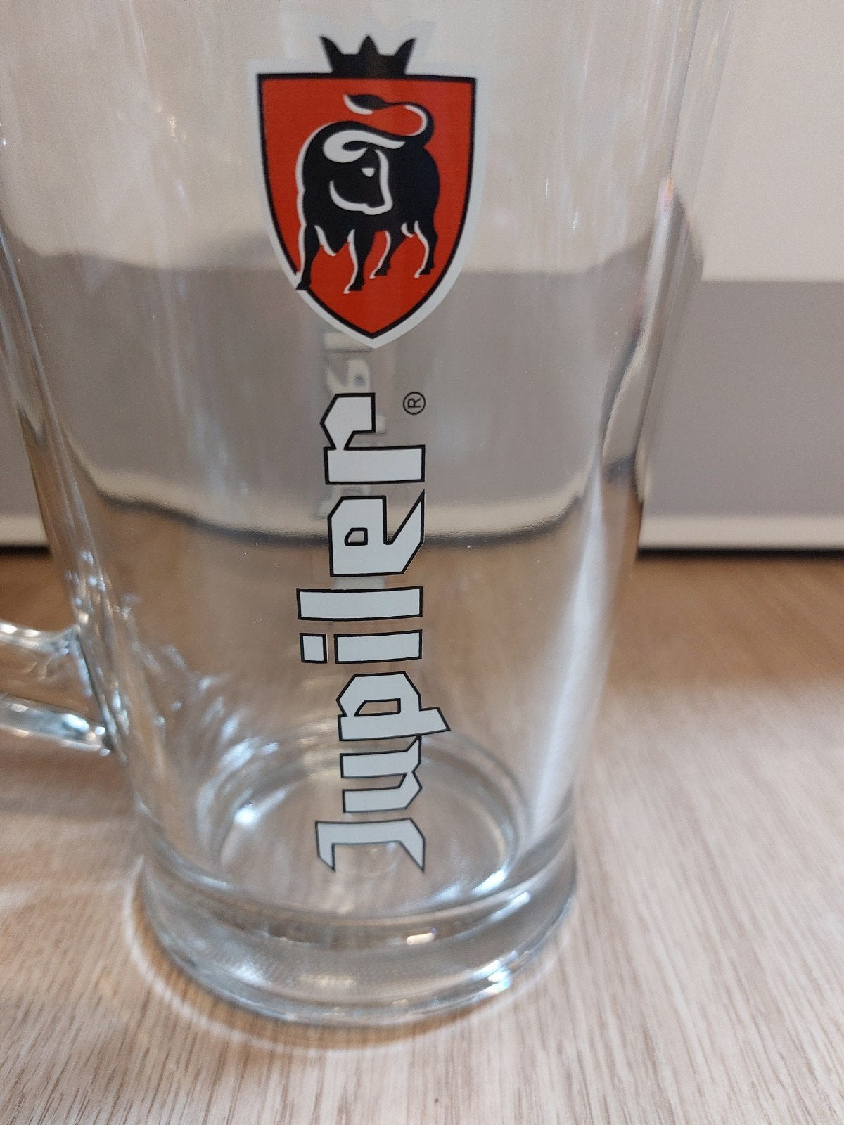 Jupiler glazen pitcher schenkglas, Ophalen of Verzenden, Glas of Glazen