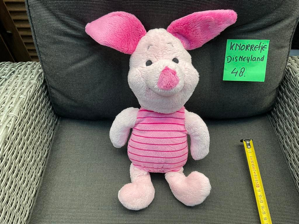 Nieuwe zgan Disneyland Parijs Knorretje knuffel 40cm, Ophalen, Winnie de Poeh of vrienden, Nieuw, Knuffel