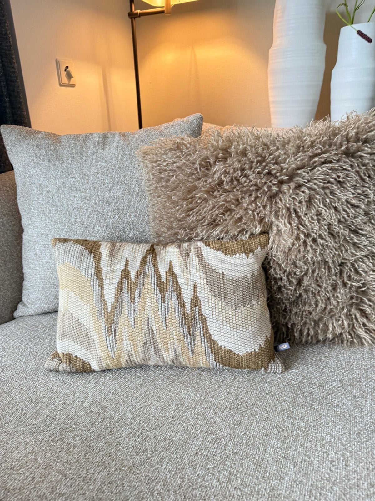 Luxe Claudi Sierkussen Patty | 30x40cm, Huis en Inrichting, Afneembare hoes, Bruin, Ophalen of Verzenden, Zo goed als nieuw