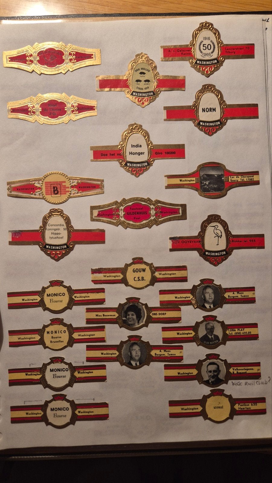 Sigarenbanden, Ophalen, Sigarenbandjes
