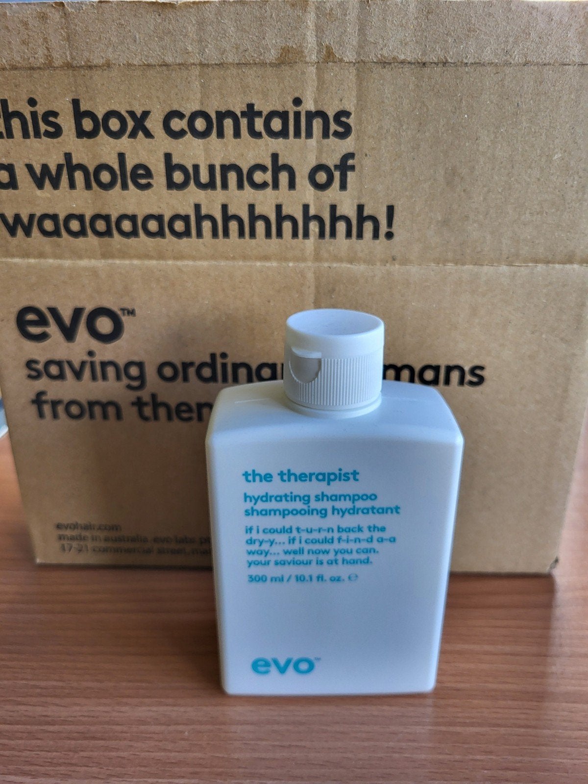 Evo The Therapist Hydrating Shampoo - Nieuwstaat, 300ml, Ophalen of Verzenden, Nieuw, Shampoo of Conditioner