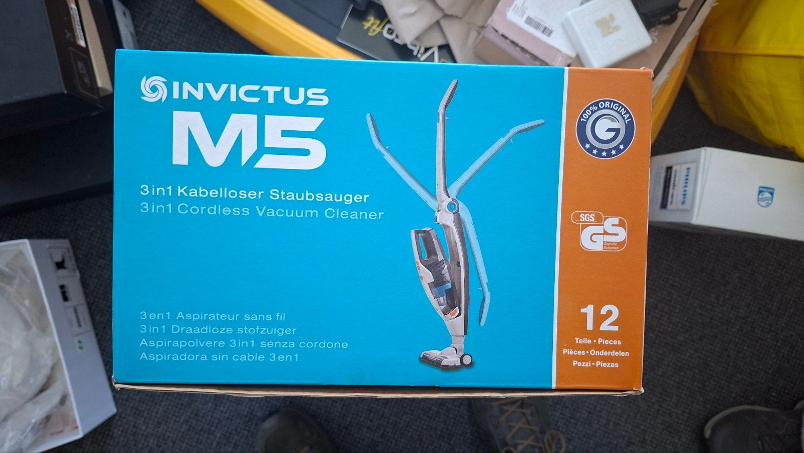 Invictus M5 3-in-1 Draadloze Stofzuiger - Nieuw in doos, Witgoed en Apparatuur, Stofzuigers, Overige merken, Draadloos, Nieuw