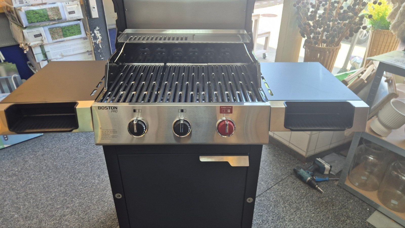 Enders Boston Pro 3 K Turbo Elektrische BBQ, Ophalen, Zo goed als nieuw, Enders