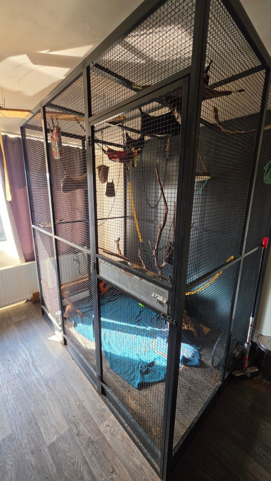 grote kooi, ren of voiliere voor binnen als buiten, Ophalen