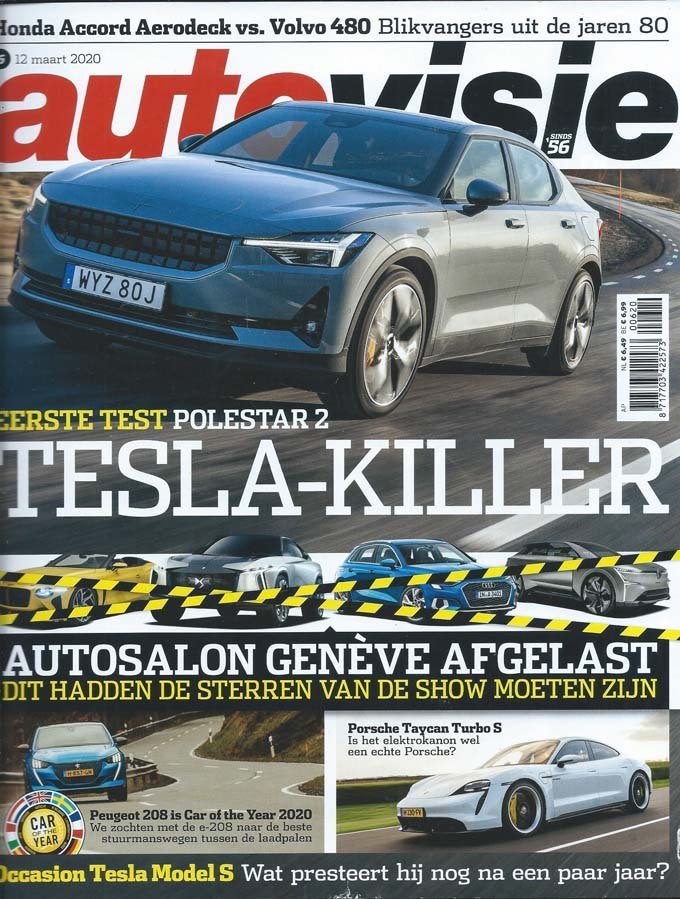 Autovisie 6 2020 : Volvo 480 Turbo - Peugeot e 208 GT - BMW, Ophalen of Verzenden, Gelezen, Algemeen