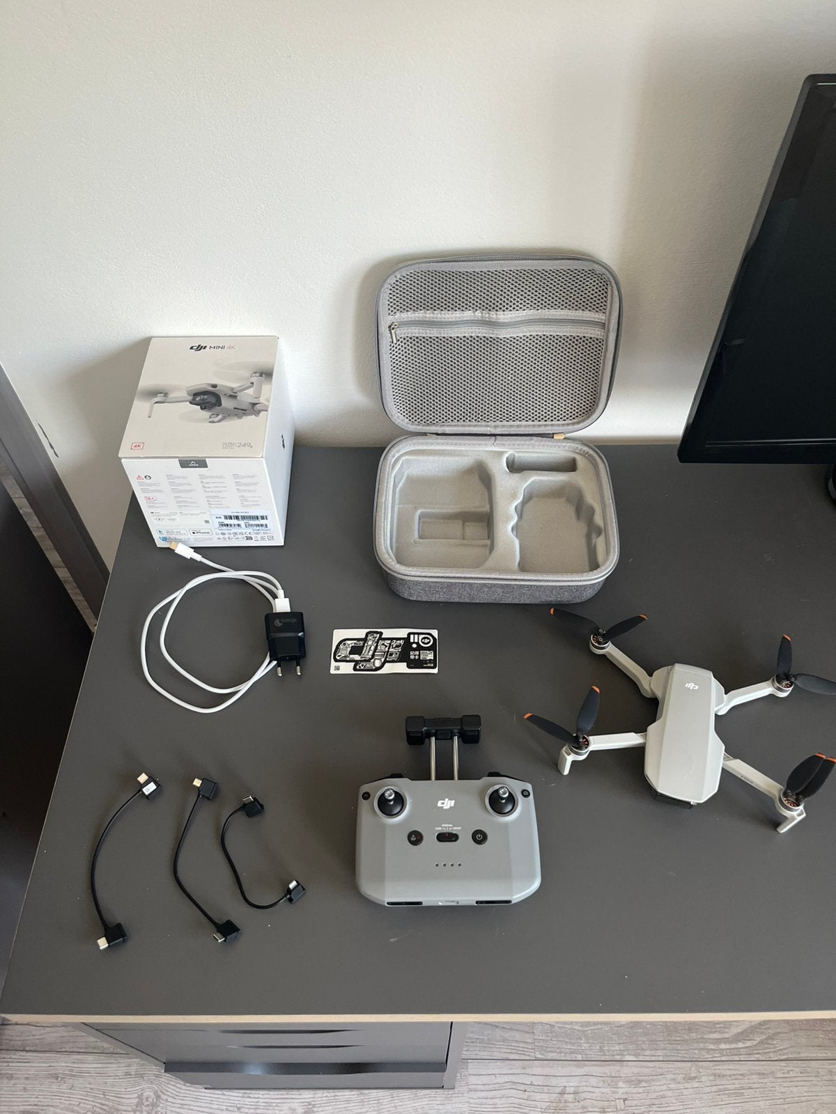 Dji mini 4k, Audio, Tv en Foto, Drones, Ophalen, Gimbal (camerastabilisatie), 15 tot 30 minuten, Zo goed als nieuw
