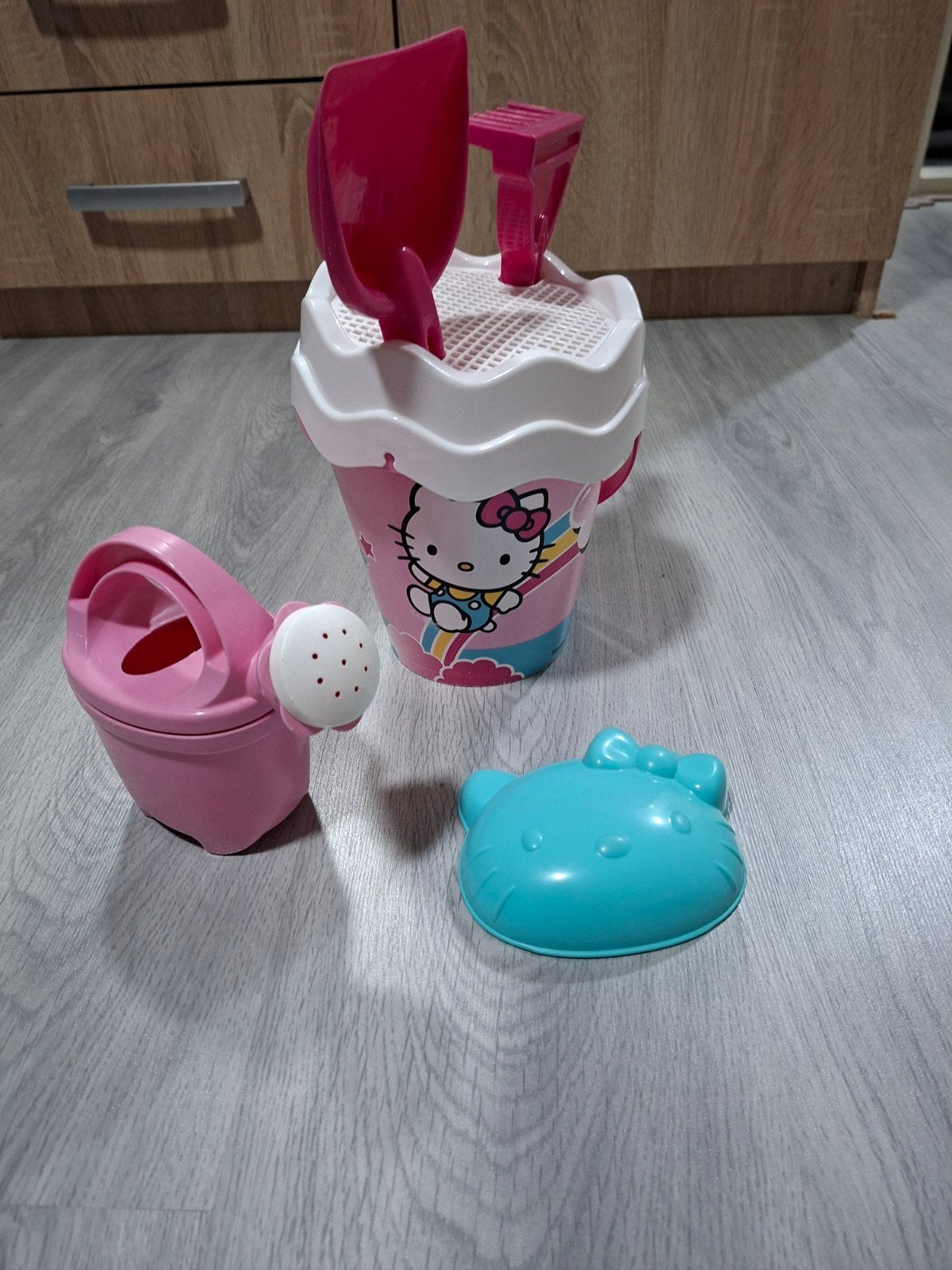 Hello Kitty zandspeelgoed set, Ophalen of Verzenden, Gebruikt