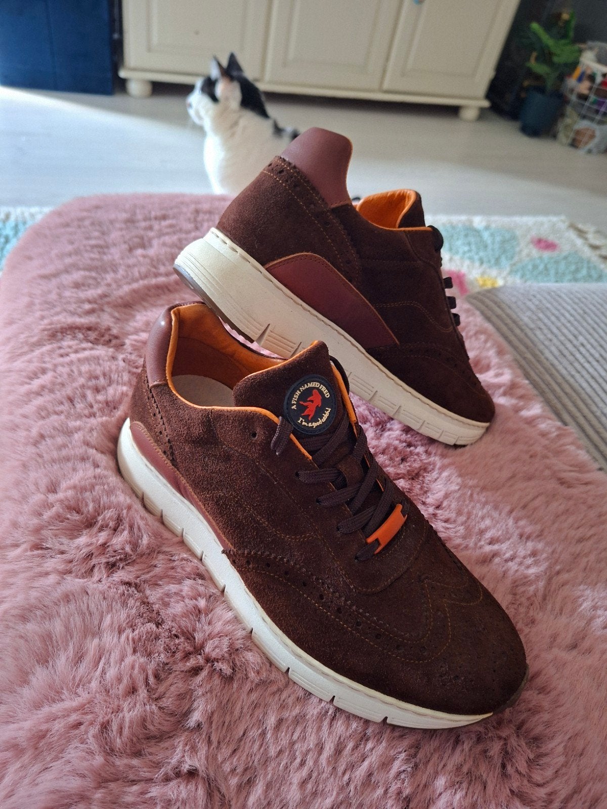 A Fish Named Fred sneakers maat 42, Kleding | Heren, Bruin, Nieuw, A Fish Named Fred, Ophalen of Verzenden