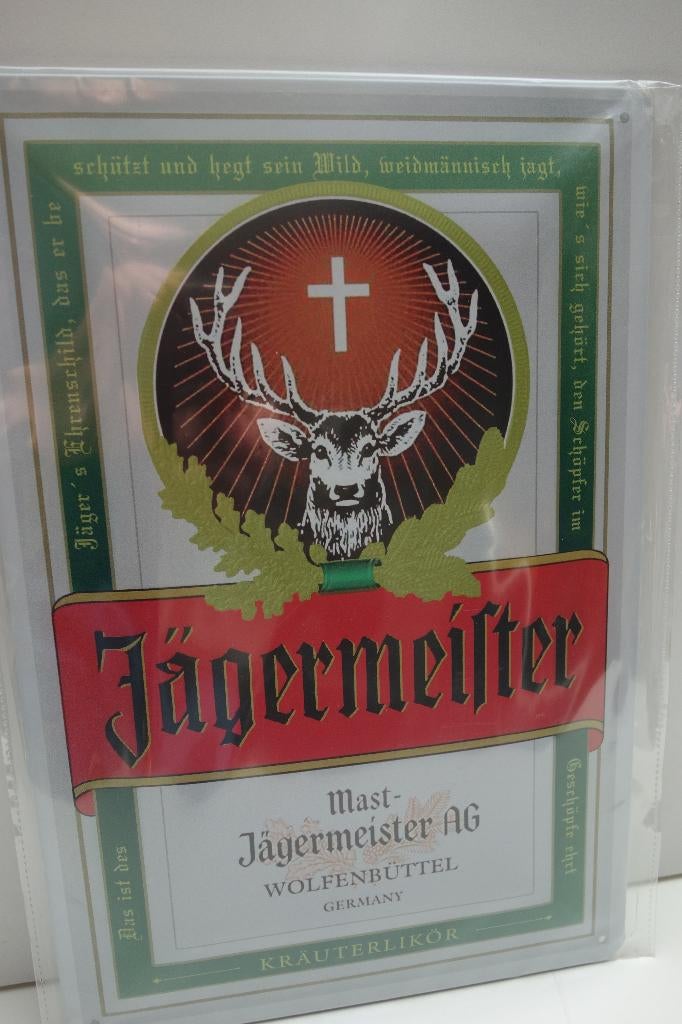 JAGERMEISTER DRAK BORD met RECLAME AFB voor MANCAVE, Ophalen of Verzenden, Nieuw, Overige typen