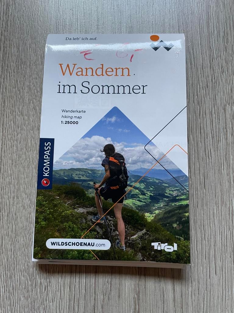 Wandelkaart Wildschönau Oostenrijk, Boeken, Atlassen en Landkaarten, 2000 tot heden, Europa Overig, Ophalen of Verzenden, Landkaart
