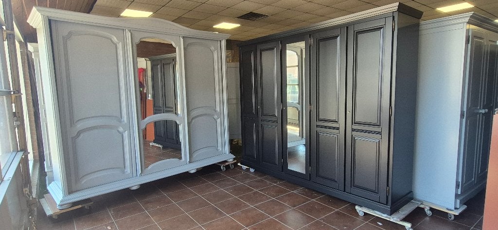 Landelijke brocante vintage garderobe Kasten, kledingkasten, Ophalen, Zo goed als nieuw