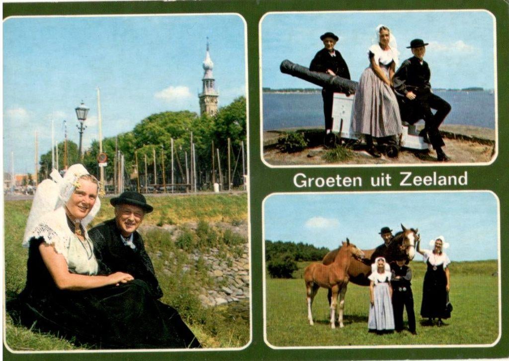 Zeeland Zeeuwse klederdracht, Verzenden, 1980 tot heden, Gelopen, Zeeland