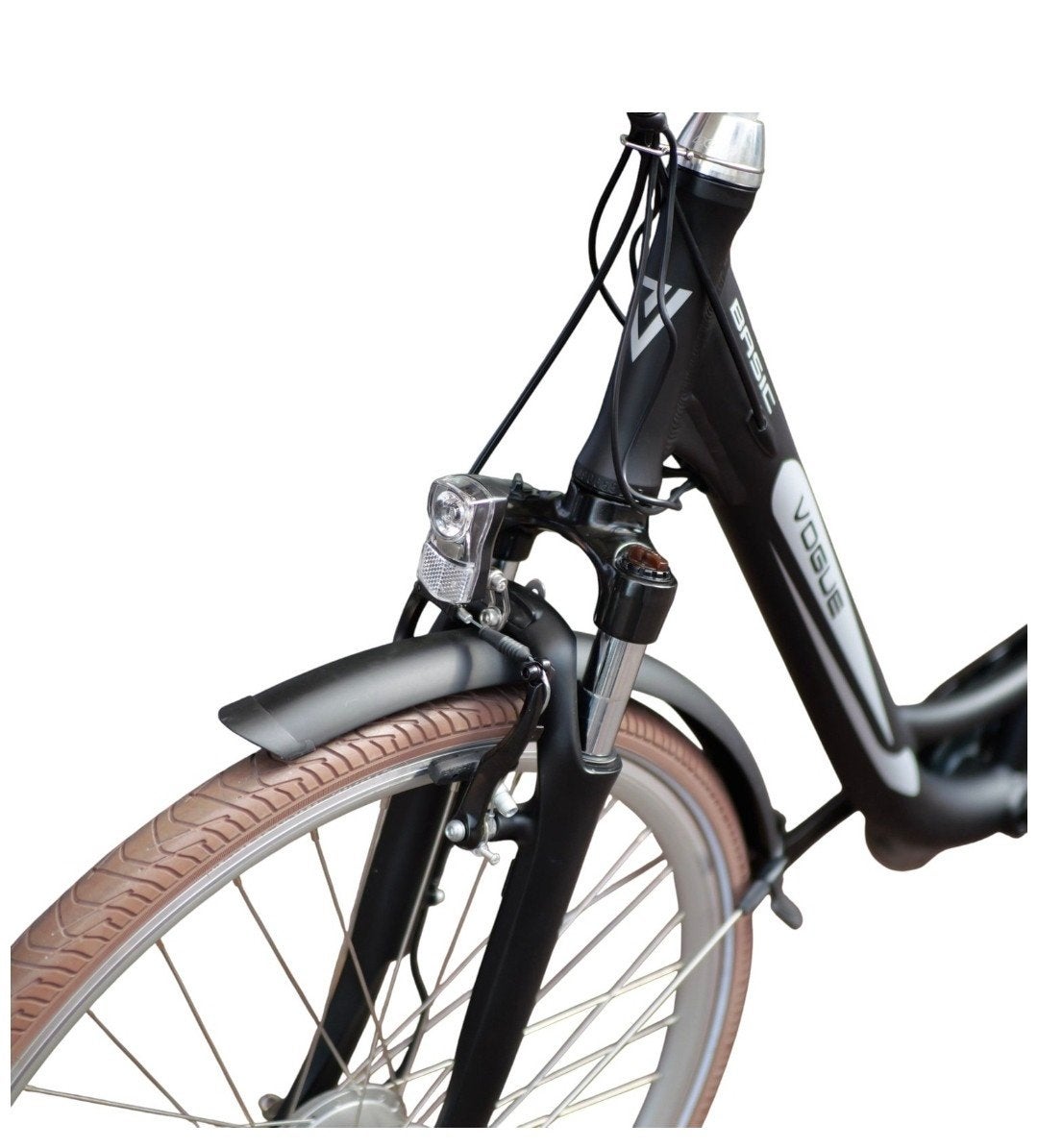 Vogue Basic E-bike Damesfiets - Zwart incl oplader, 53 tot 56 cm, Velgrem, (Extra) lage instap, Zo goed als nieuw