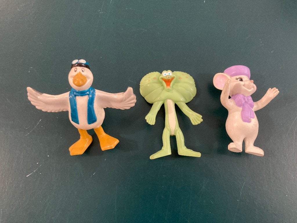 Disney film de reddertjes poppetjes 3 mcdonalds happy meal!, Ophalen of Verzenden, Overige figuren, Zo goed als nieuw, Beeldje of Figuurtje