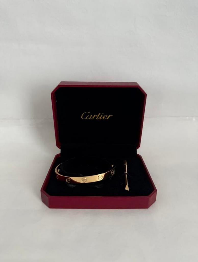 Cartier love braclet, Sieraden, Tassen en Uiterlijk, Ringen, IJzer of Staal, Ophalen of Verzenden, Zo goed als nieuw, 17 tot 18