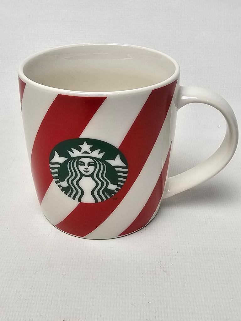 # Starbucks Candy Stripe Kerst Mok - Limited Edition, Huis en Inrichting, Keuken | Servies, Gebruikt, Ophalen of Verzenden, Kom(men)