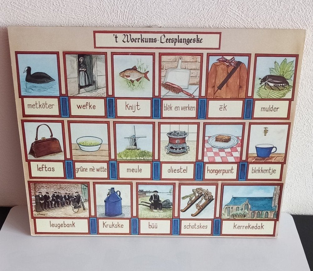 Leesplankje dialect; 't Woerkums Leesplangeske, Antiek en Kunst, Ophalen of Verzenden, Geschiedenis