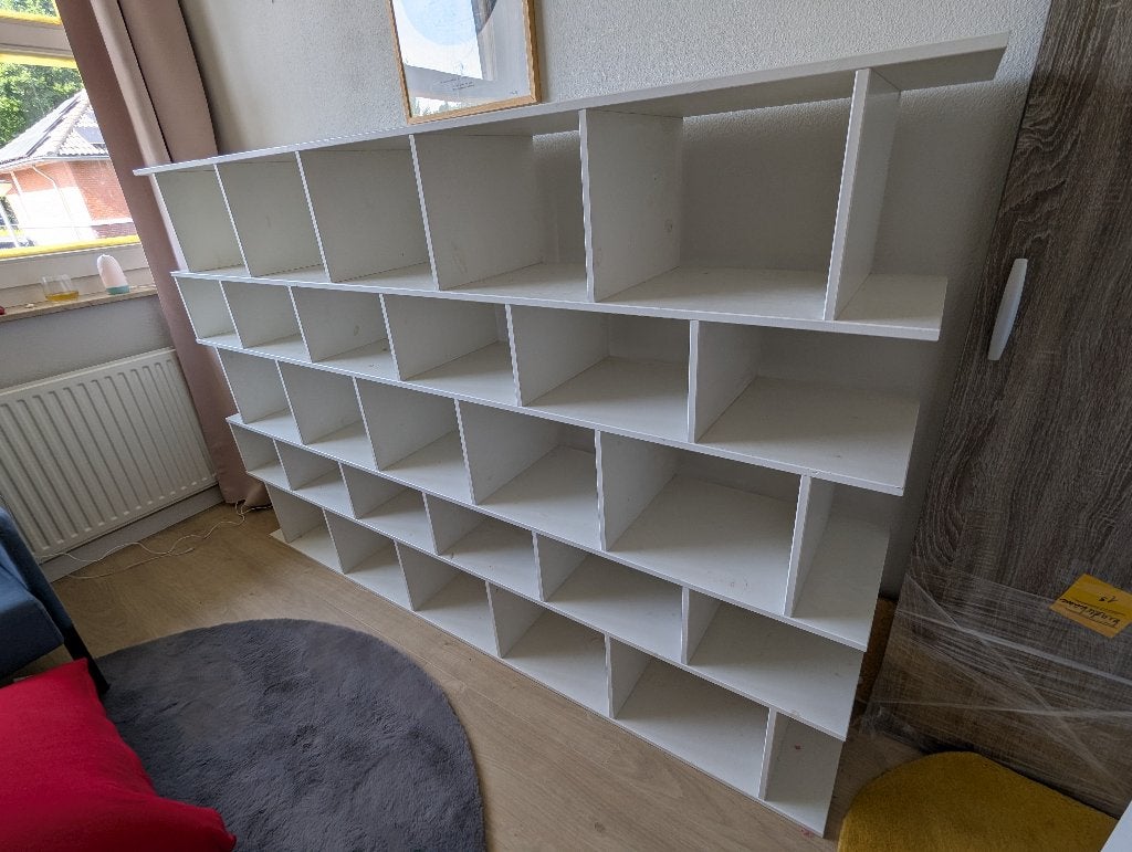 Wandkast, Huis en Inrichting, Kasten | Wandmeubels, Ophalen, Met plank(en), Gebruikt, Minder dan 150 cm