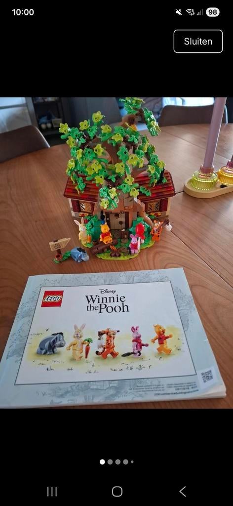 Lego Ideas 21326 Winnie de Poeh - Compleet, Compleet, Lego, Ophalen of Verzenden, Zo goed als nieuw