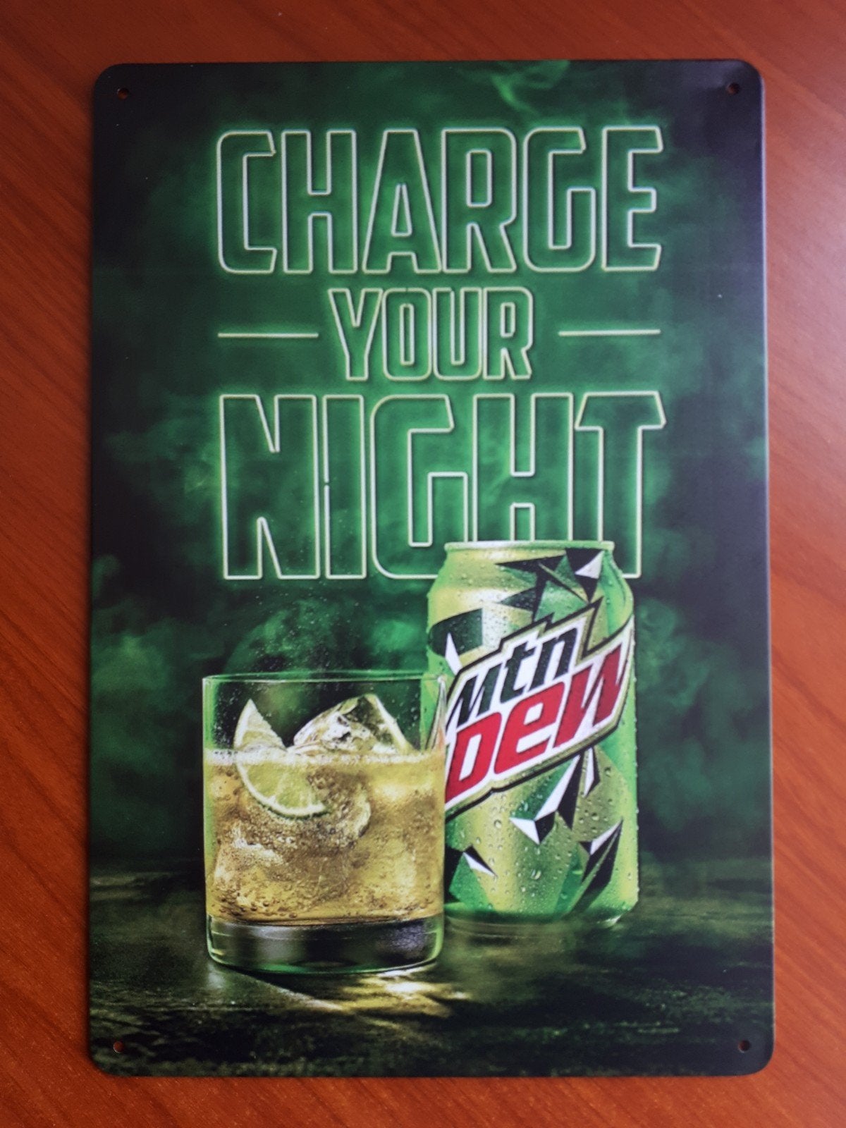 Mountain Dew 20x30 cm Metalen Reclamebord, Verzenden, Nieuw, Reclamebord