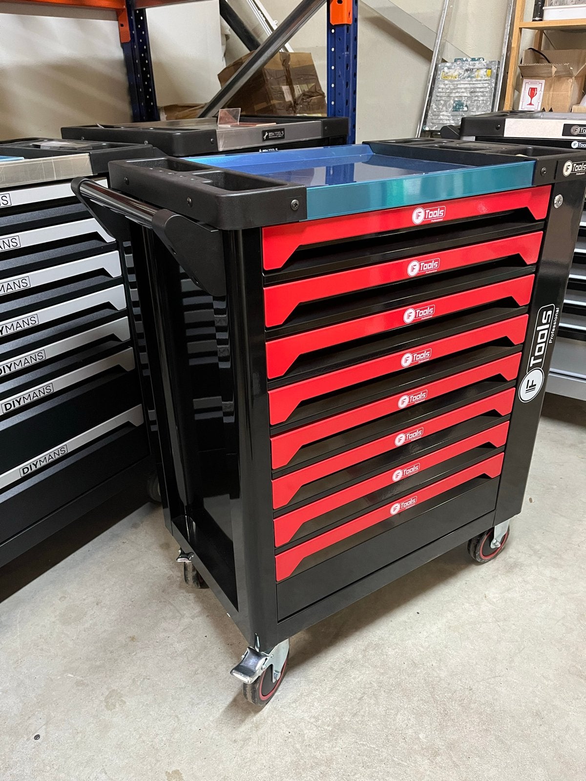 Nieuwe Gereedschapswagen 8 Laden Gevuld - F Tools Profession, Ophalen, F-tools, ., Nieuw