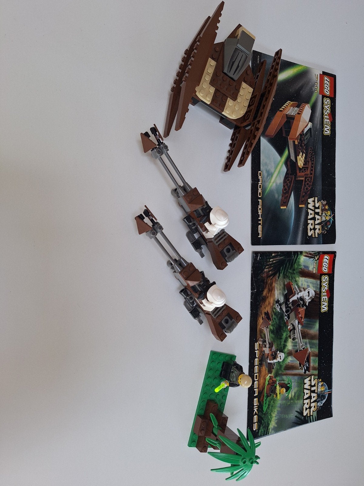 Lego Star Wars Droid Fighter & Speeder Bikes (7111 & 7128), Star Wars, Verzenden, Inclusief instructies, Lego