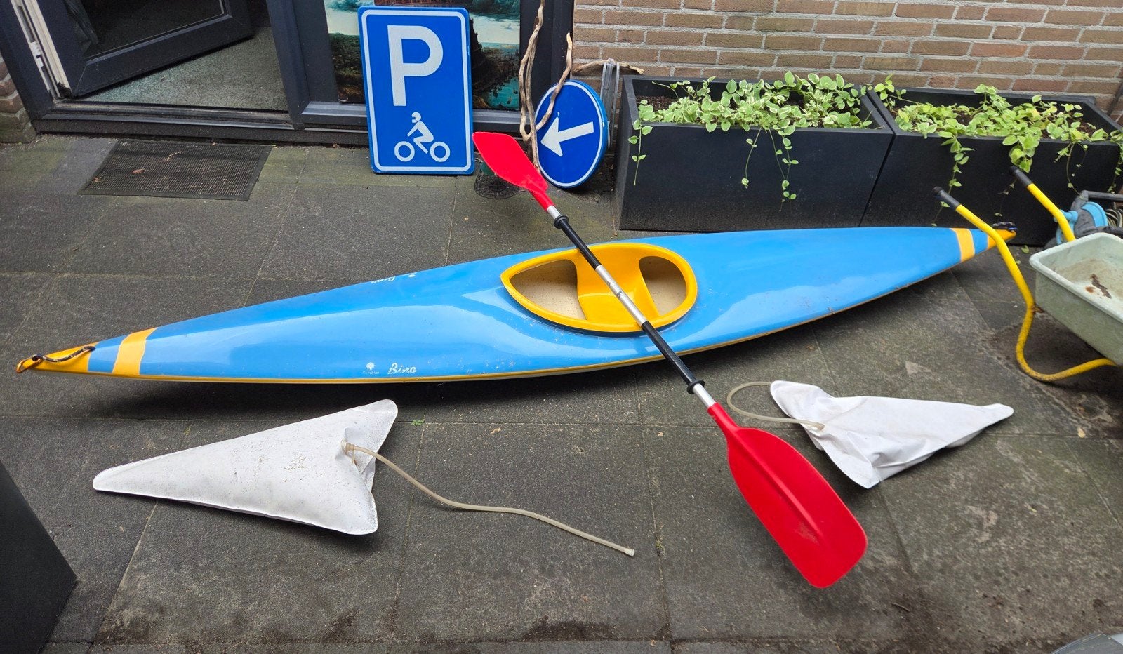 Kinder Kajak type Bino. (Kano)., Watersport en Boten, Kano's, Ophalen, Gebruikt, Eén persoon, Kajak