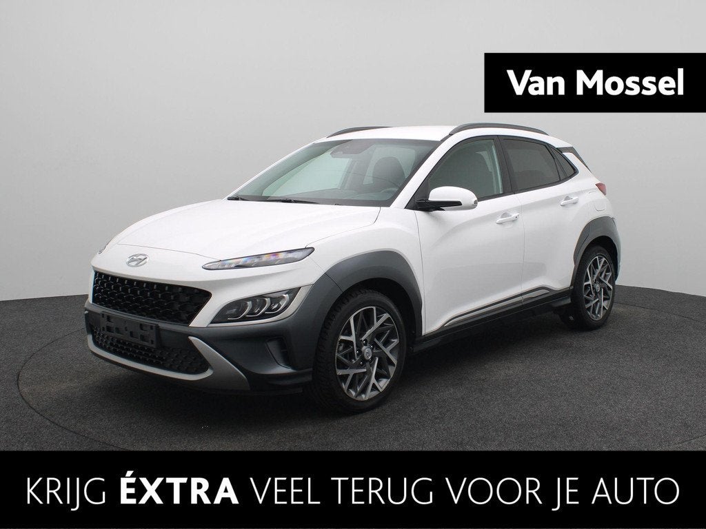 Hyundai Kona 1.6 GDI HEV Fashion Automaat | Apple Carplay/An, Auto's, Hyundai, 12 maanden, Stof, Gebruikt, Euro 6