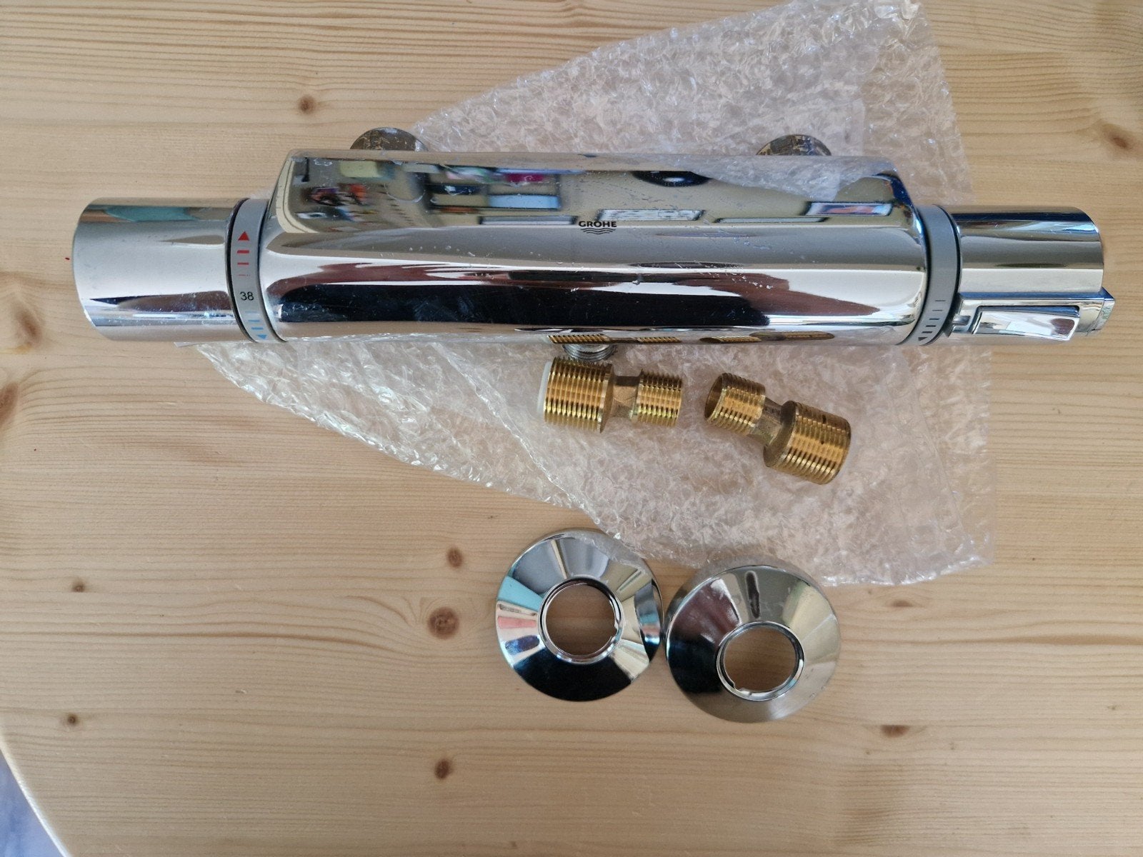 GROHE Grohtherm 2000 thermostatische badmengkraan chroom, Ophalen, Gebruikt