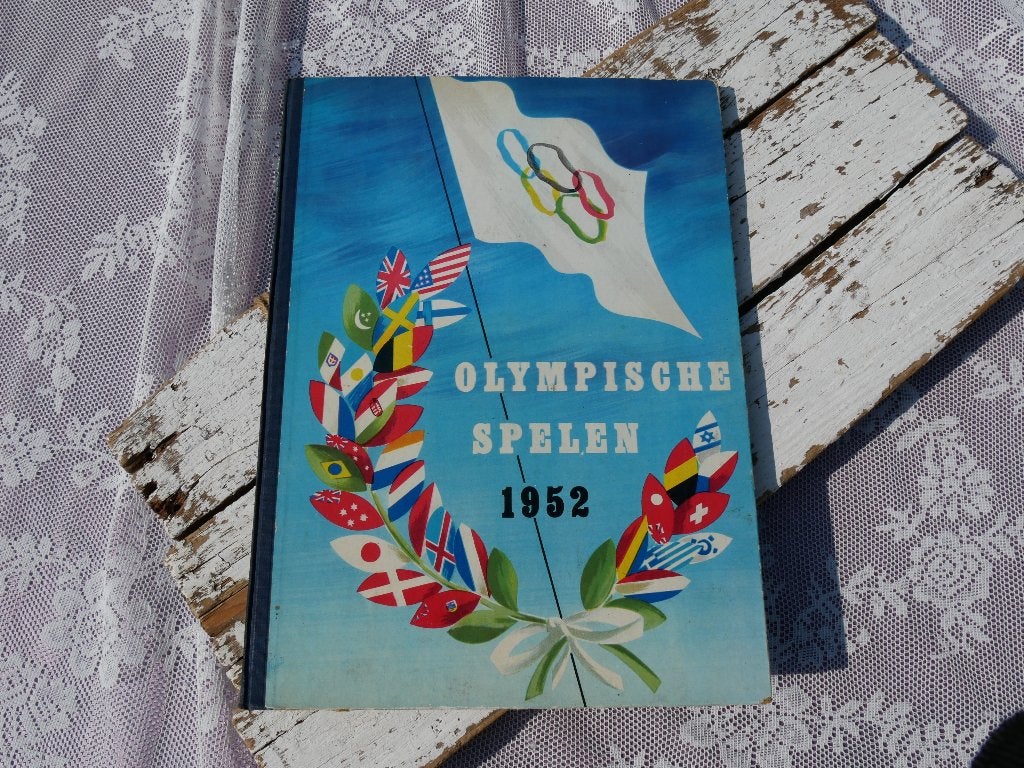 Olympische Spelen 1952 / Jan Koome / Planta / Atletiek, Ophalen of Verzenden, Gebruikt, Buitenlandse clubs, Poster, Plaatje of Sticker