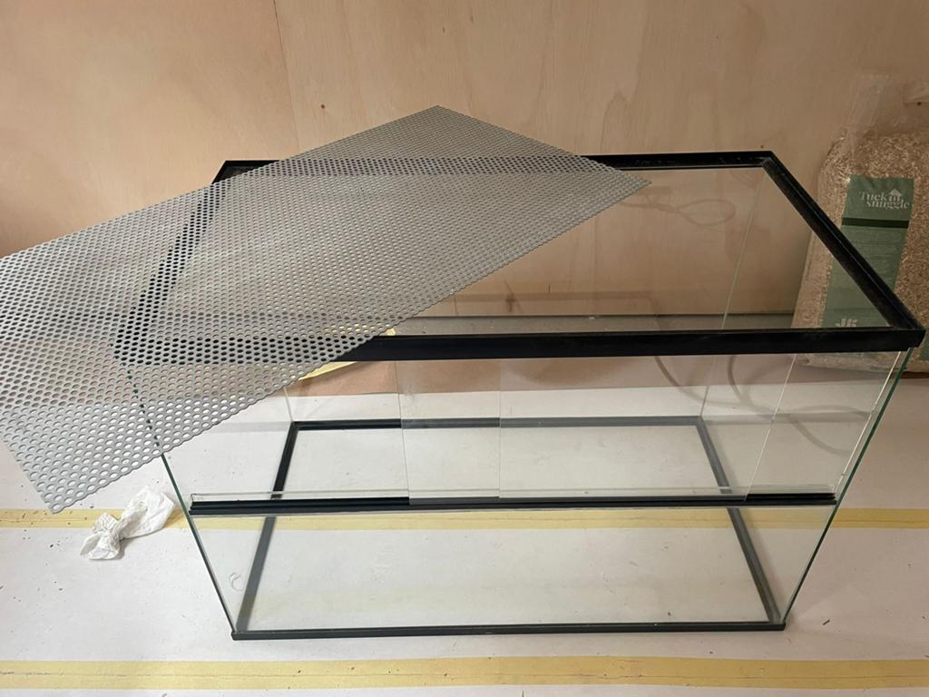 Hamster terrarium met schuifruiten, Ophalen, Gebruikt, Terrarium of Paludarium