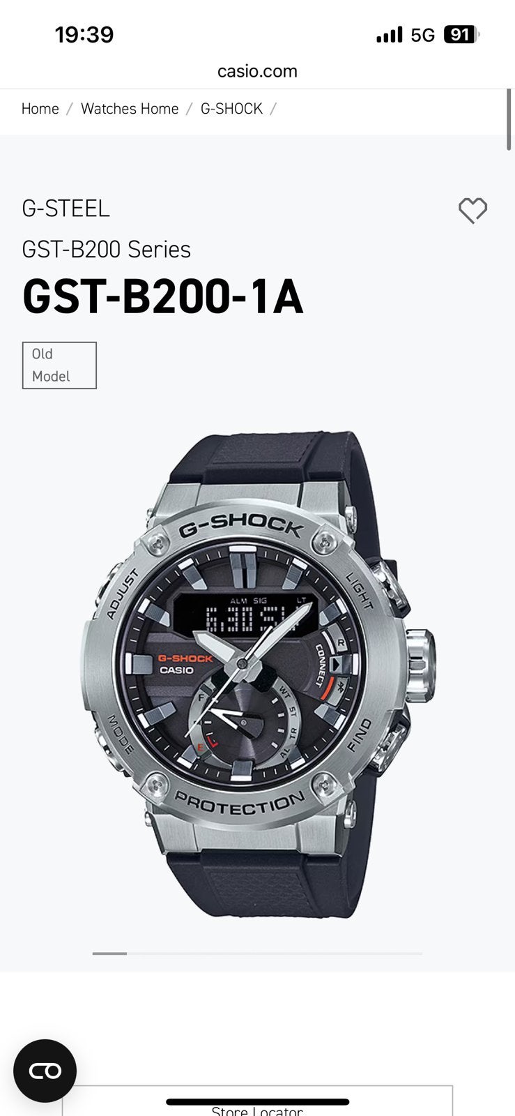 G Shock GST-B200, Ophalen of Verzenden, Zo goed als nieuw