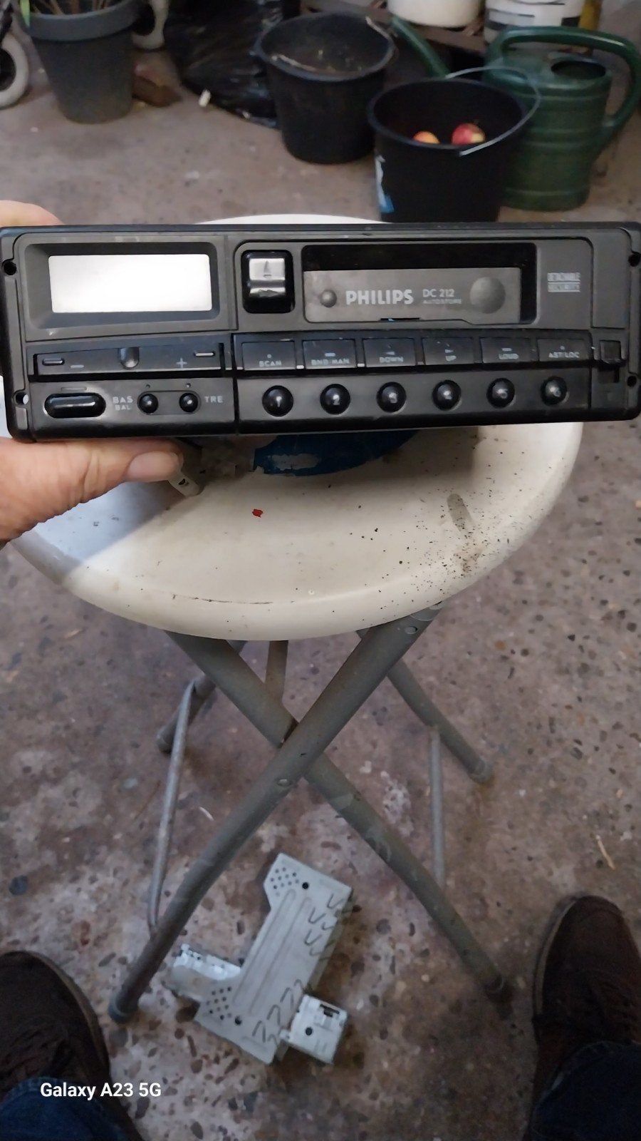 Philips DC 212 Autoradio - Vintage Cassette Speler, Ophalen of Verzenden, Gebruikt